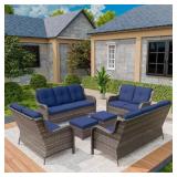 $1098 PATIO FURNITURE SET 6 PIECES OUTDOOR WICKER