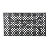 $178 CAYMAN BLACK CAST ALUMINUM RECTANGULAR OUTDOO