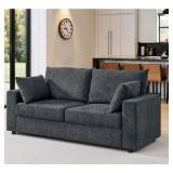 NOBLE HOUSE SALT 71 IN. POLYESTER UPHOLSTERED SQUA