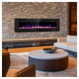 $239 60 IN. WALL MOUNT LOW NOISE ELECTRIC FIREPLAC
