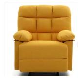 $775 ANDMAKERS CINDY YELLOW FABRIC UPHOLSTERY RECL