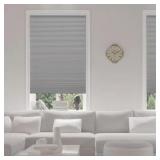1 LOT (3) PEWTER CORDLESS BLACKOUT CELLULAR SHADES