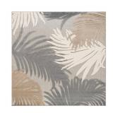 $130 CONTEMPORARY TROPICAL LARGE FLORAL GRAY 6 FT.