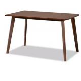 $123 BRITTE WALNUT DINING TABLE