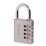 1 LOT OF 5-MASTER LOCK COMBINATION COMB. BRASS LOC