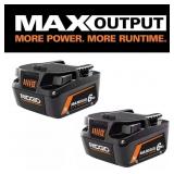 $249 18V 6.0 AH MAX OUTPUT LITHIUM-ION BATTERIES (
