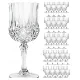 PLASTIC WINE GLASSES SET, 7OZ VINTAGE GOBLETS SHAT