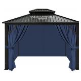 $120 SLASHOME 10'X12' GAZEBO CURTAINS OUTDOOR WATE