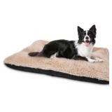 JOEJOY DOG BED CRATE PAD, DELUXE PLUSH WASHABLE DO