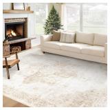 AREA RUG 6X9 WASHABLE RUG, VINTAGE BOHO MEDALLION