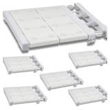 GERRII 6 PCS CLOSET TENSION SHELF ROD EXPANDABLE S