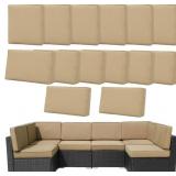 14PCS OUTDOOR CUSHION COVERS REPLACEMENT WASHABLE