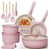 ASTERCOOK 21 PCS POTS AND PANS SET NON STICK, CERA