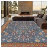 8X10 WASHABLE AREA RUGS FOR LIVING ROOM, NON-SLIP