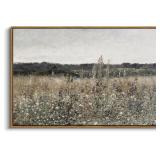 INSIMSEA FRAMED CANVAS WALL ART VINTAGE DECOR, LAN