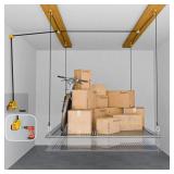 $109 OVERHEAD GARAGE STORAGE LIFT, UPGRADE WINCH (