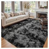 6X9 FT LARGE SHAG RUGS FOR LIVING ROOM, TIE-DYED U
