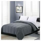 HOMELIKE MOMENT COMFORTERS QUEEN SIZE - GREY DUVET