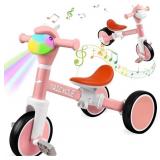 TODDLER BALANCE BIKE WITH LIGHT & MUSIC, TRICYCLE