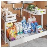 1 PACK EXPANDABLE UNDER SINK ORGANIZERS STORAGE WI