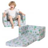 LASOFTAN KIDS SOFA FOR TODDLER, 2-IN-1 TODDLER COU