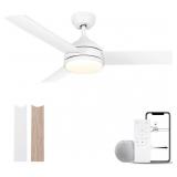 CEILING FANS WITH LIGHTS AND REMOTE, 42 INCH LOW P