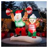 SHAPPY 6FT CHRISTMAS SANTA INFLATABLE OUTDOOR DECO