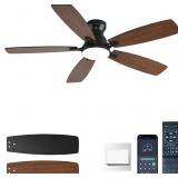 NKPU CEILING FANS WITH LIGHTS, LOW PROFILE CEILING