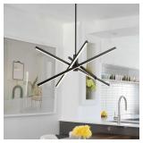 $128 Y'INSP BLACK LED CHANDELIERS FOR DINING ROOM,