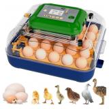25 EGG INCUBATOR WITH AUTOMATIC TURNER, DIGITAL TE