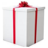 EXTRA LARGE GIFT BOX 28X28X28IN GIANT, JUMBO, WHIT