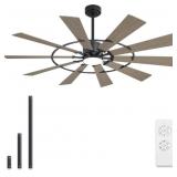 $299 WINGBO 72' WINDMILL CEILING FAN WITH LIGHTS,