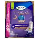 1 LOT OF (3) TENA SENSITVE EXTRA COVERAGE PADS