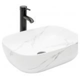 BATHROOM VESSEL SINK 18' X 13' CERAMIC PORCELAIN B