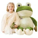 EARTHSOUND GIANT FROG STUFFED ANIMAL PLUSH TOY,30