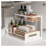 REALINN UNDER SINK ORGANIZER, PULL OUT CABINET ORG