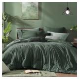 MONBIX QUEEN COMFORTER SET - 7 PIECES CATIONIC DYE