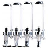 WALL MOUNTED LIQUOR DISPENSER,4 BOTTLE METAL SPIRI