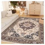 CAPALOCA MACHINE WASHABLE RUGS NURSERY RUG 6X9 CUT