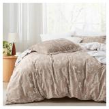 BEDSURE CALIFORNIA KING COMFORTER SET - LIGHT TAUP