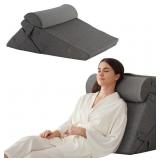 BEDLUXE 3PCS ORTHOPEDIC BED WEDGE PILLOW SET, FOAM