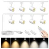 $170 PLUG IN TRACK LIGHTING WITH REMOTE, 8-LIGHT T