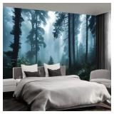 $136 LARGE MORNING FOREST HAZE PEEL AND STICK WALL