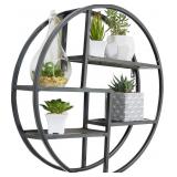 ADMIRED BY NATURE, 18' MOUNTED IRON CIRCLE HANGING