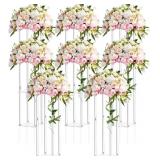 GEETERY 8 PIECES TALL ACRYLIC VASE WEDDING CENTERP