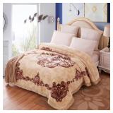 $135 11 LBS HEAVY KOREAN MINK BLANKET KING SIZE 86