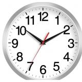 ROHIOUE 14 INCH WALL CLOCK MODERN BATTERY OPERATED