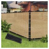 SAND 5FT X 50FT OUTDOOR PRIVACY SCREEN FENCE & MES