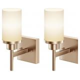 VANITY LIGHTING FIXTURES WITH WHITE FROSTED GLASS