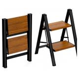 HBTOWER STEP LADDER,LIGHTWEIGHT ALUMINUM FOLDING S